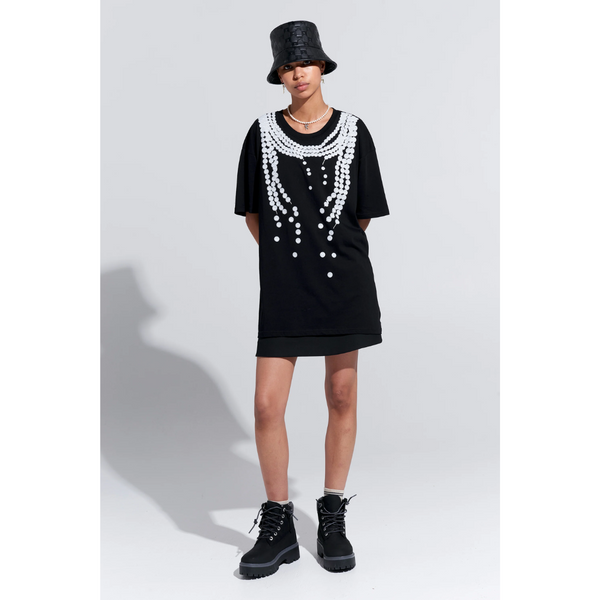 Broken Pearls Organic T-Shirt - Black
