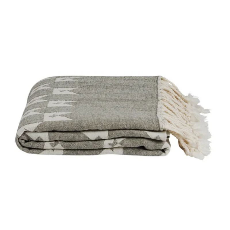 KW Monogram Turkish Towel - Olive