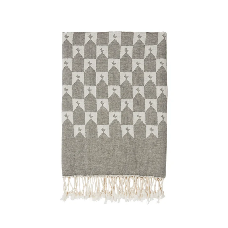 KW Monogram Turkish Towel - Olive