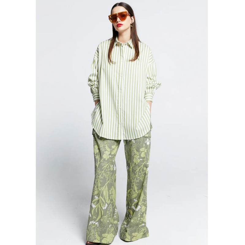 Oversized Walker Shirt - Apple Stripe