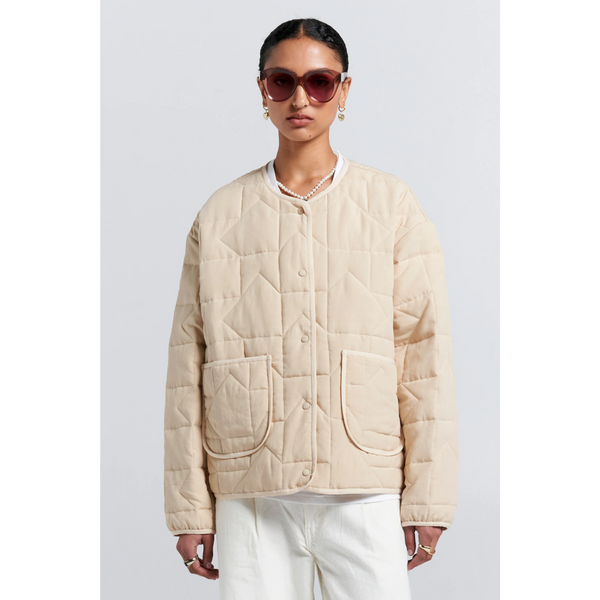 Quilted Drift Jacket - Natural