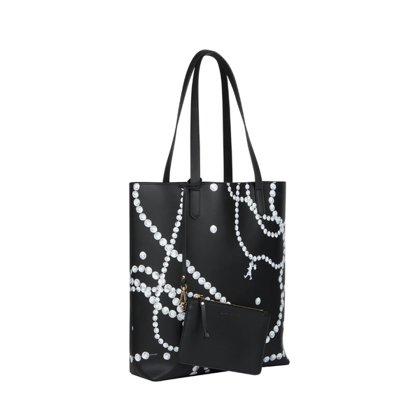 Runaway Pearls Tote - Black