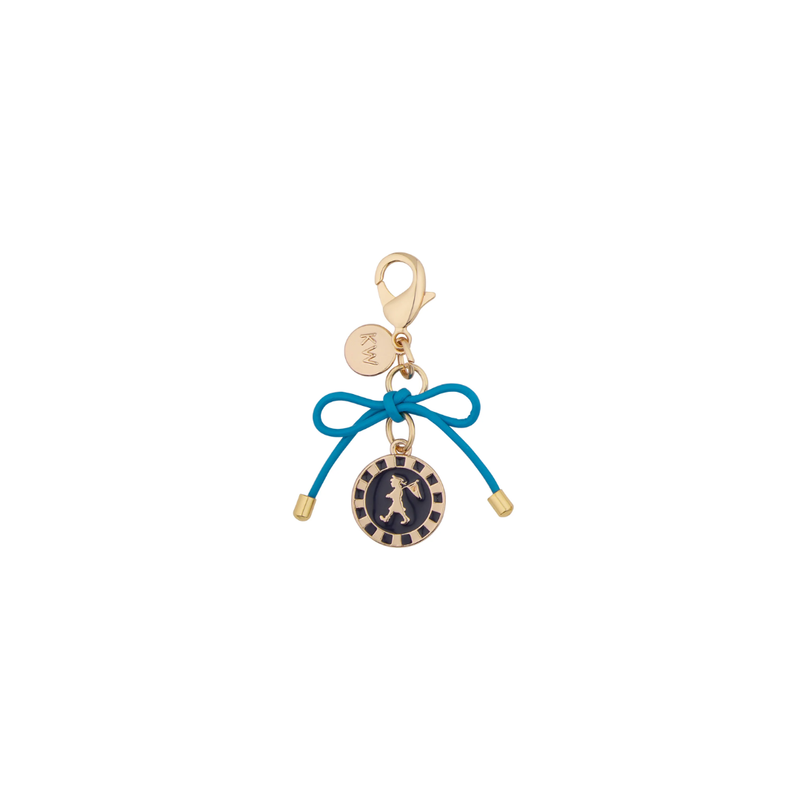 Sailor Girl Charm - Gold + Navy