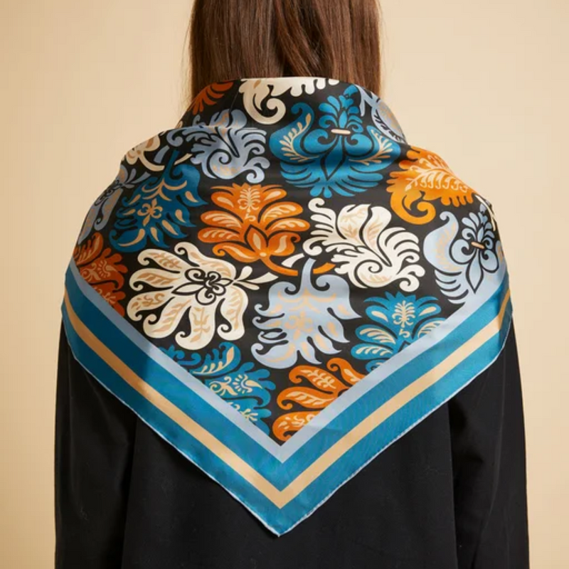 Tapestry Floral Classic Scarf - Jewel Multi