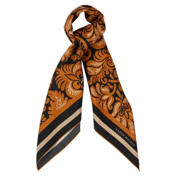 Tapestry Floral Classic Scarf - Tobacco Multi