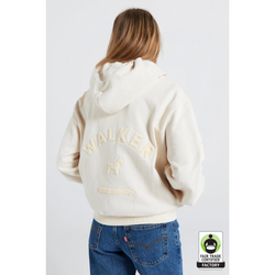 Walker Cropped Oversized Hoodie - Ecru