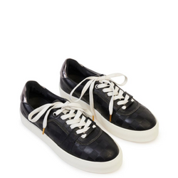 Amanza Trainer - Black Check Calf