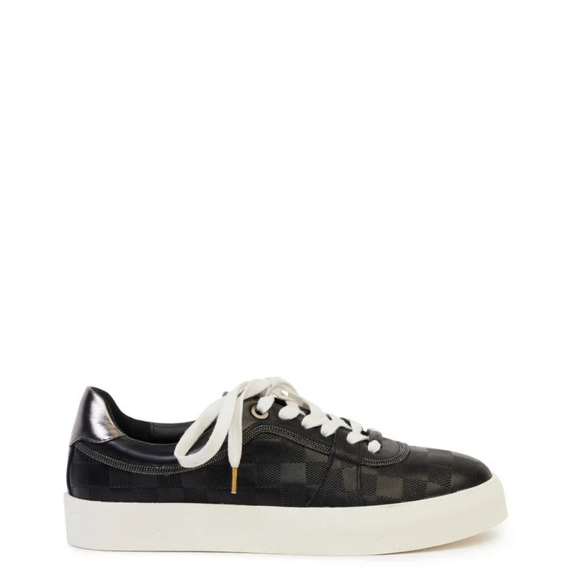 Amanza Trainer - Black Check Calf