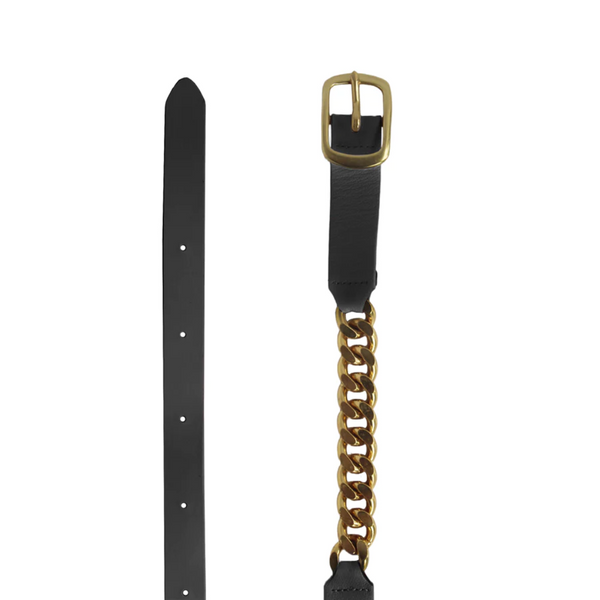 Chain Belt - Black Calf