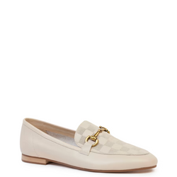 Leila Loafer - Stone Check Calf