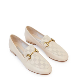 Leila Loafer - Stone Check Calf