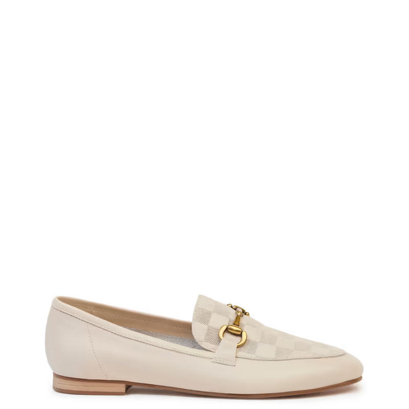 Leila Loafer - Stone Check Calf