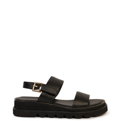 Portia Sandal - Black Calf