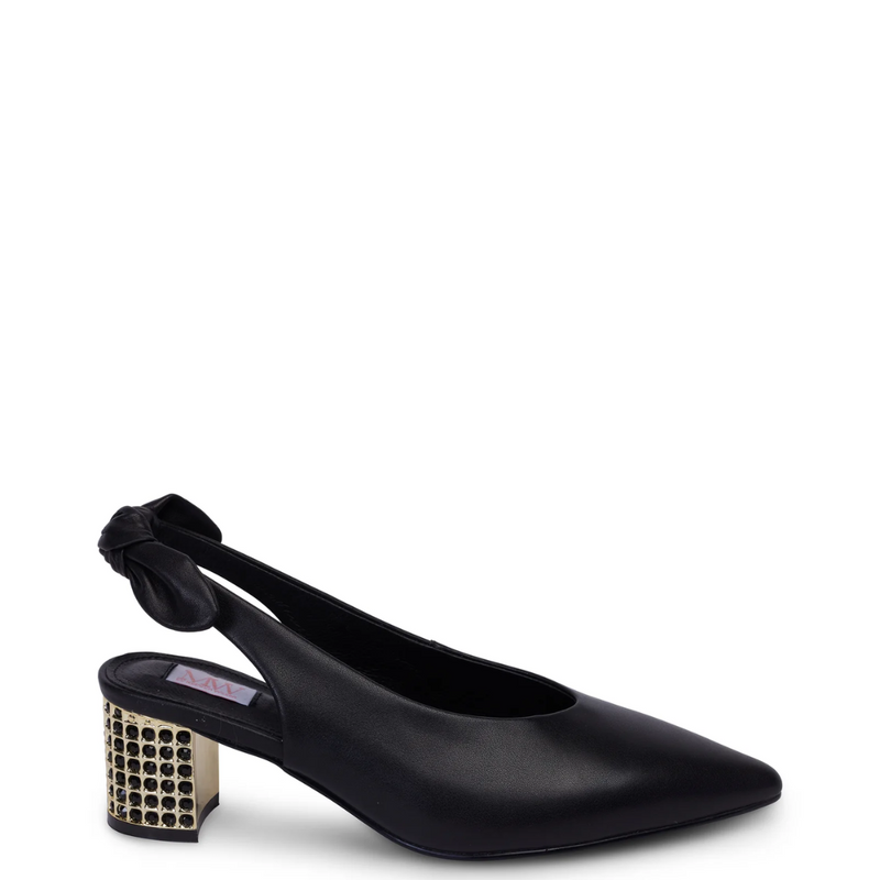 Zinnia Slingback - Black Calf