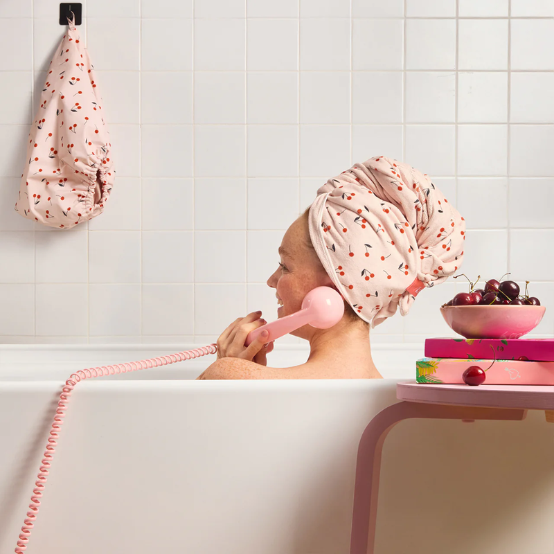 XL Hair Towel Wrap - Cherry