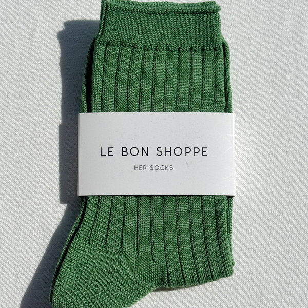 Her Socks Solid - Jade