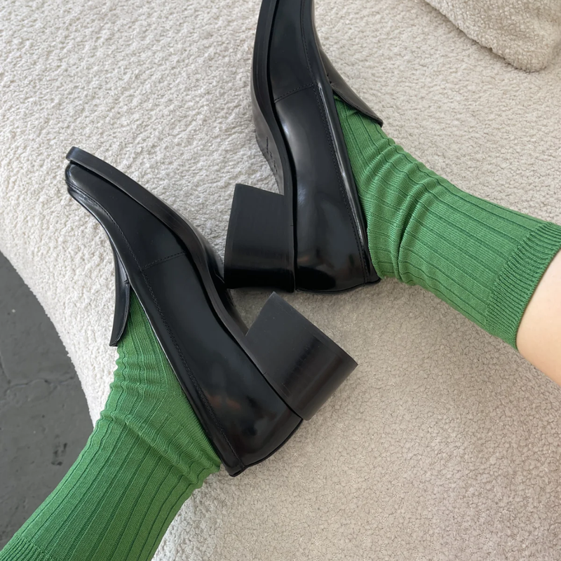 Her Socks Solid - Jade