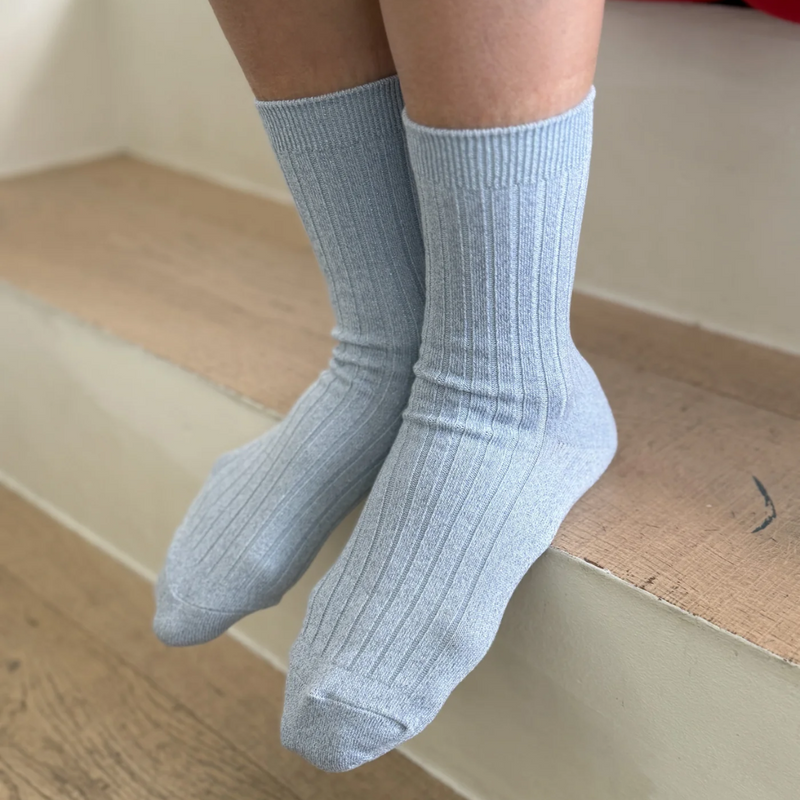Her Socks Lurex - Morning Mist
