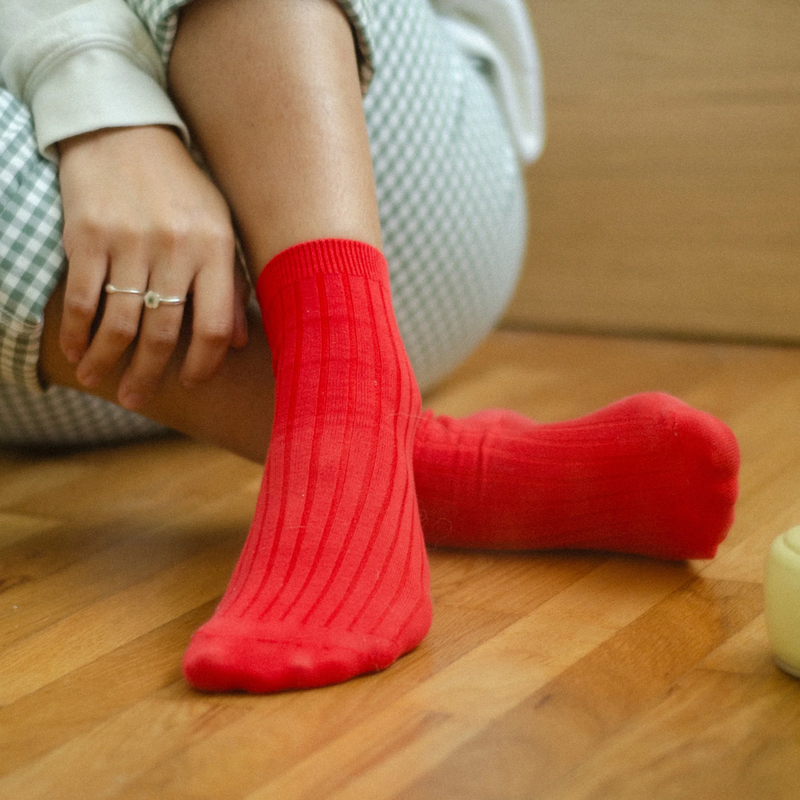 Her Socks - Classic Red