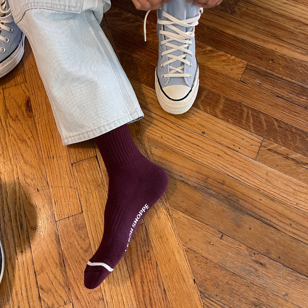 Boyfriend Socks - Maroon