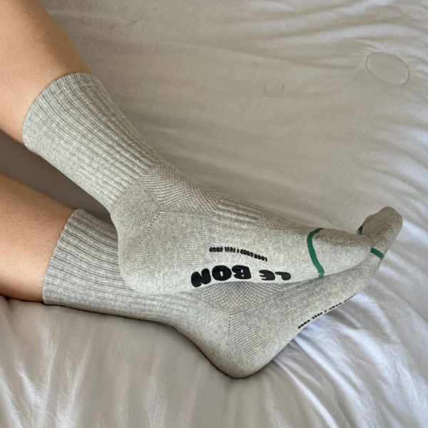 Hugger Socks - Grey + Black