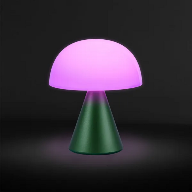 Mina Medium LED Lamp - Dark Green