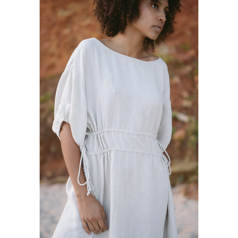 Valerie Linen Dress - Oatmeal