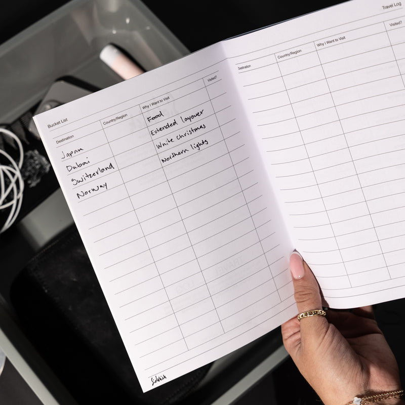 Sidekick Journals - Travel Log