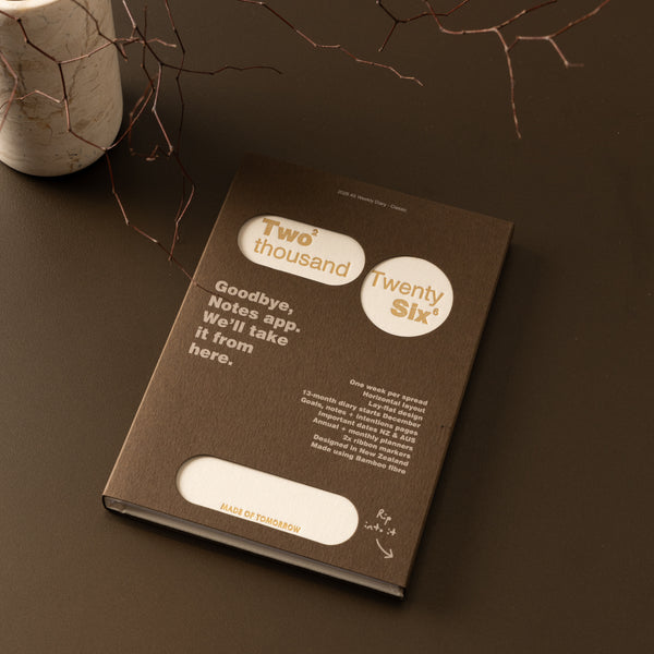 2026 A5 Weekly Diary - Cream