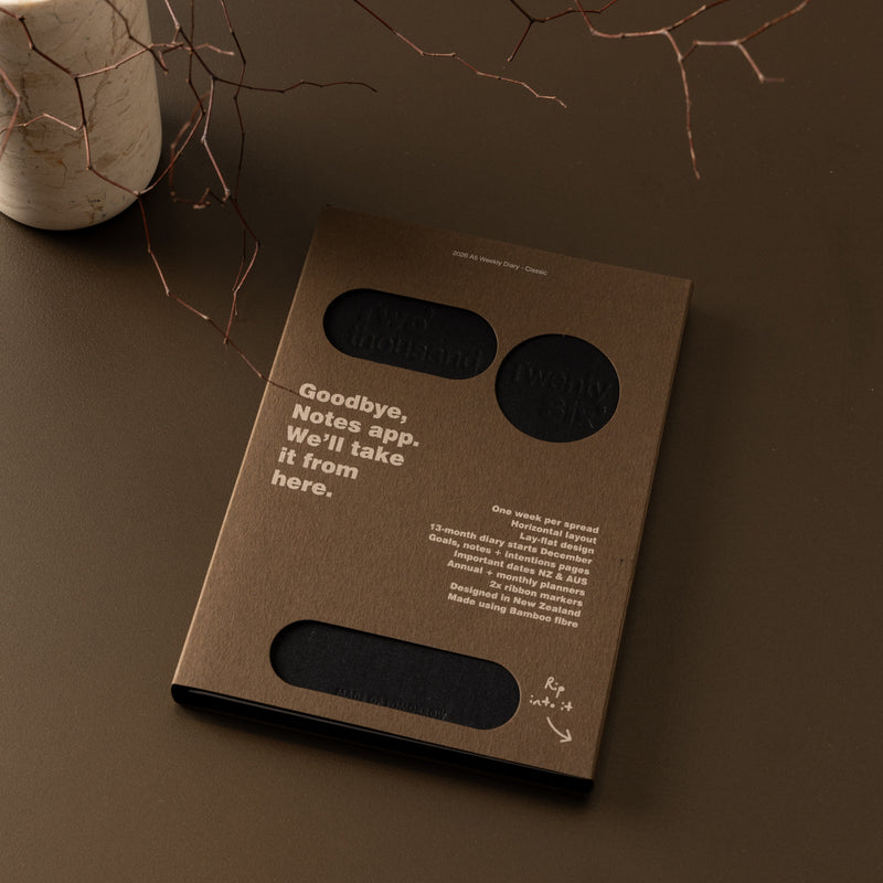 2026 A5 Weekly Diary - Liquorice