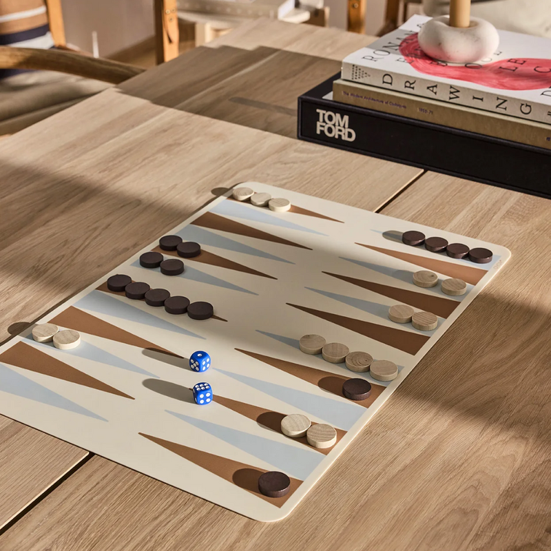Backgammon Game - Carmel + Blue