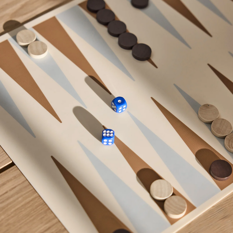 Backgammon Game - Carmel + Blue