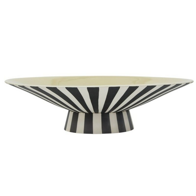 Toppu Centrepiece Low - Vanilla, Black + White
