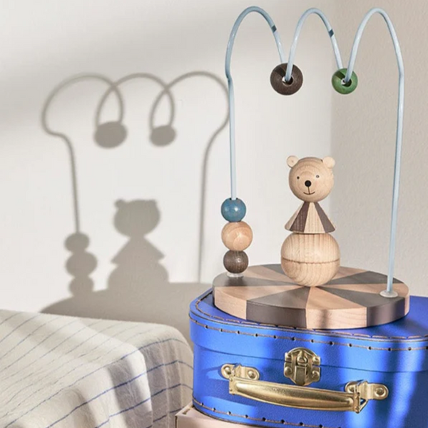 Circus Bear Abacus - Dusty Blue