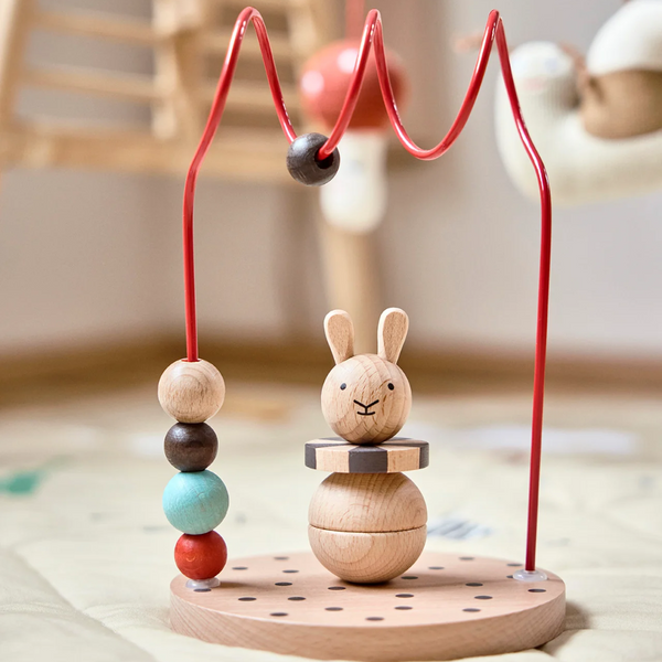 Circus Rabbit Abacus - Cherry Red