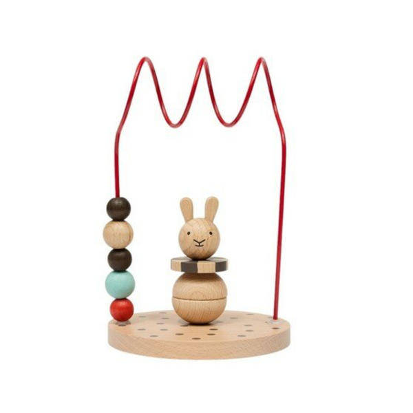 Circus Rabbit Abacus - Cherry Red