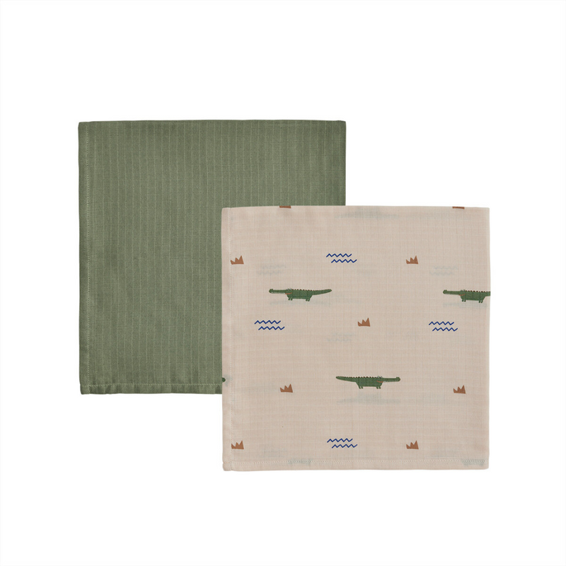 Crocodile Muslin - Pack of 2