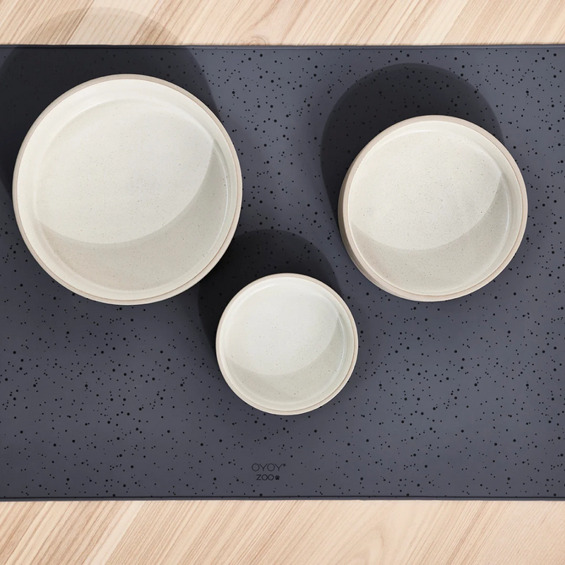 Koko Dog Bowl Mat Large - Black