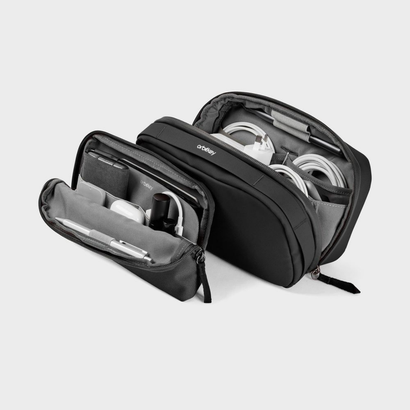2-in-1 Tech Pouch - Black