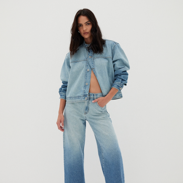 Lexie Denim Jacket - Lucid Ombre