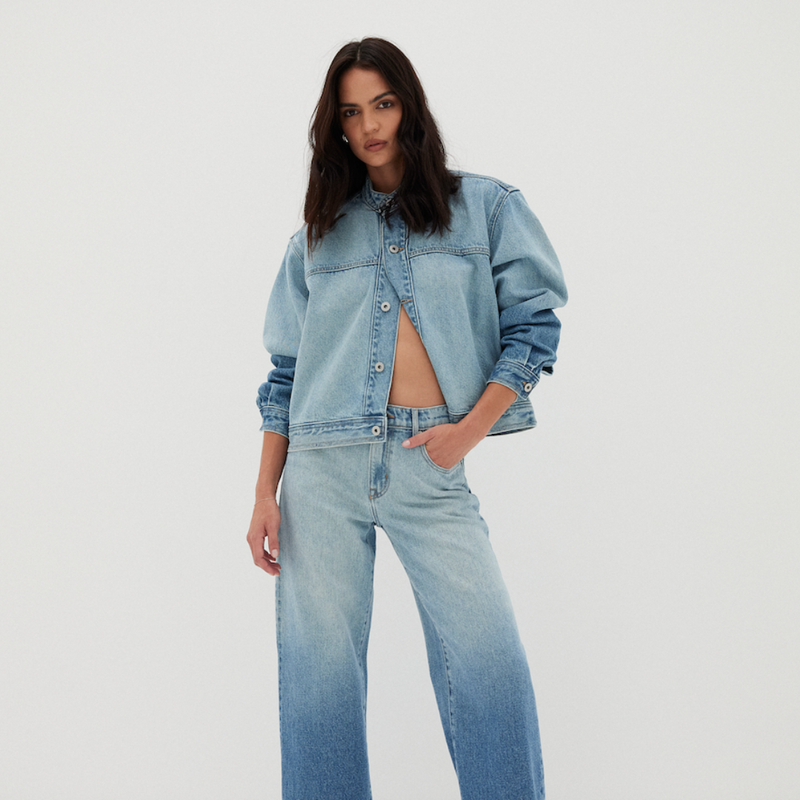 Lexie Denim Jacket - Lucid Ombre
