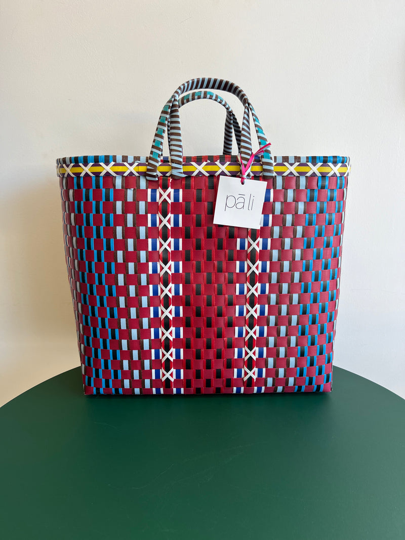 Market Basket X-Large - Red + Blue
