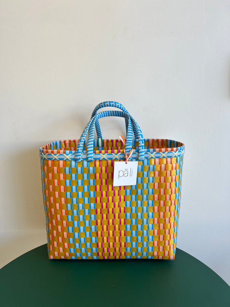 Market Basket Large - Yellow + Blue
