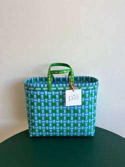 Market Basket Small - Blue + Green