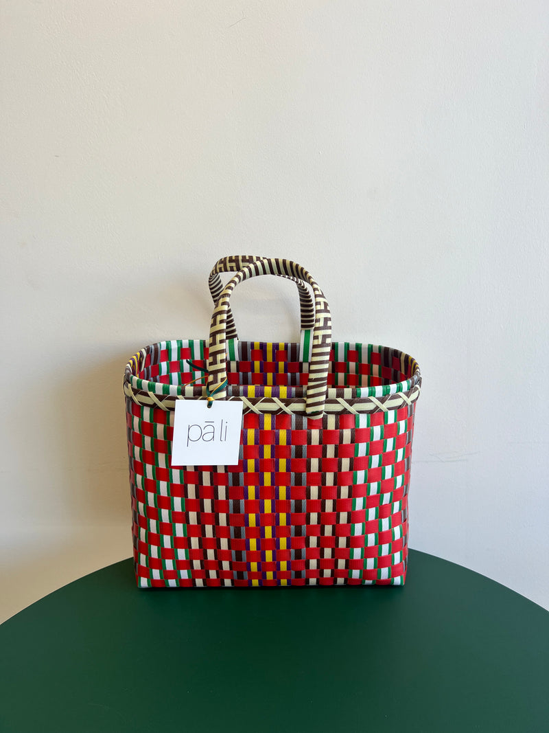 Market Basket Small - Red + White + Yellow