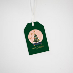 Gift Tag - Merry Christmas Globe