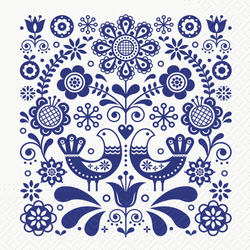 Napkins - Folk Stamp