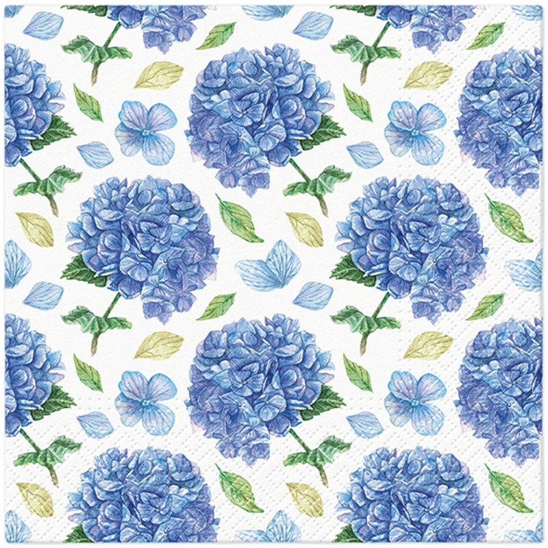 Rhythmic Hydrangea Paper Napkins
