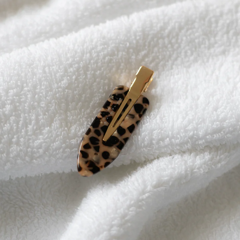 Barrette Hair Clip Set - Leopard
