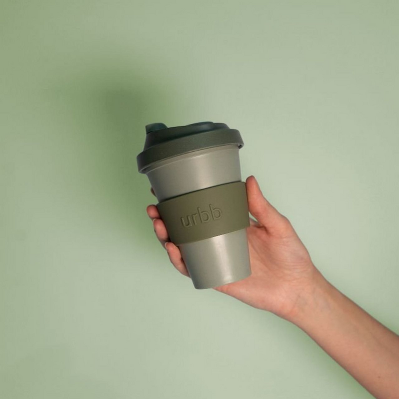 Biodegradable Coffee Cup - Sage + Olive